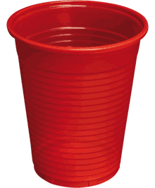 Drikkebeger 180 ml 1000 stk Monoart Rød