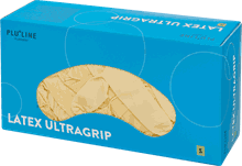 PLULINE Latex hanske Ultragrip pudderfri 100 stk S