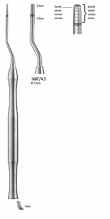 Osteotom beinkondensator 4,2 mm buet 1607/4.2