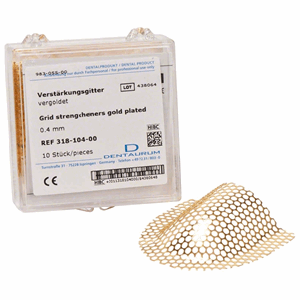 Forsterkningsnett forgyllet 10 stk 0,4mm