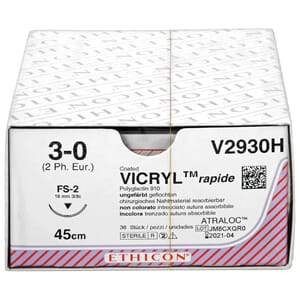 Ethicon Sutur Vicryl Rapid 3-0 45 cm FS-2 V2930H ufar 36 stk
