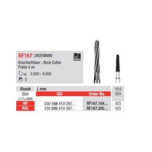 Stålbor Lindeman 167.023 RAL 3 stk