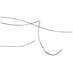 Supramid sutur svart GR 19 4/0 45cm 36 stk