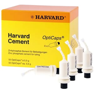 Harvard Opti Caps sinkfosfatsement i kapsler hvitgul 50 stk