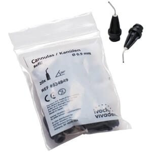 Tetric EvoFlow Kanyle LL 0,9 mm svart 20 stk