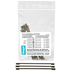 S-U-SAW BLADES 0,25x2x75 mm 12 pcs 1 pack