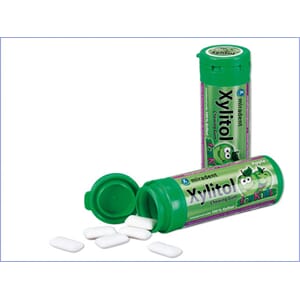 Miradent Xylitol tyggegummi for barn Eple 12x30 stk