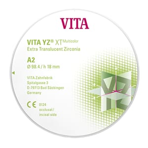 VITA YZ XT Zirkonia Multicolor Disc 98,4x18 mm A2