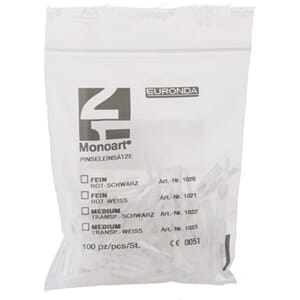 Monart Penselspiss medium hvit 100 stk