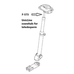 Heka UnicLine Svanehals til teleskoparm,  F-573