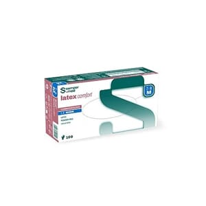 Hansker Sempermed Latex Comfort Pulverfrie L/8.5 100stk