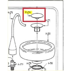 Heka keramisk lokk til sil mushroom Unic 5  F-476