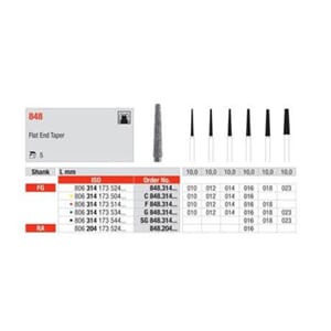 Edenta Diamant konisk flat FG F848 012 5 stk