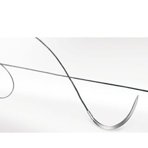 Sutur Silkam Black 1/0  75cm HR26 36 stk