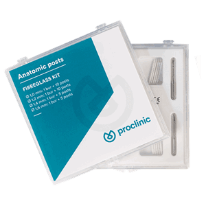 Proclinic Translucent Fiberpost Kit assortert