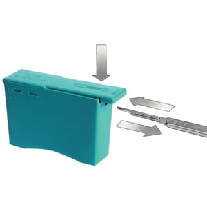 Boks for brukte skalpellblader 874