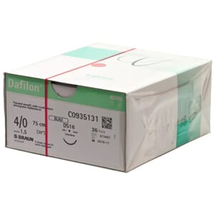Dafilon Sutur 4/0 DS 16  75 cm blå 36 stk
