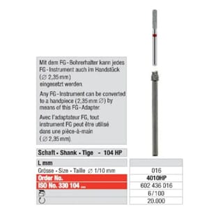 FG Adapter/borholder 4022 6 stk