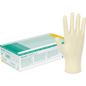 Manufix Sensitive Latex hanske pdfr 100 stk M