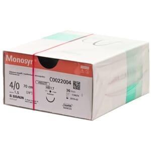 Monosyn Sutur 4/0 HR 17 70 cm fiolett 36 stk