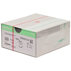 Dafilon Sutur 5/0 DS 16  75 cm blå 36 stk