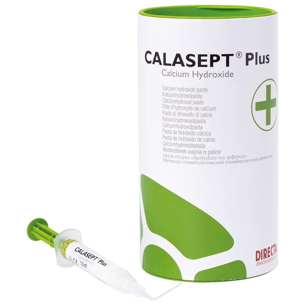 Calasept Plus 4 x 1,5 ml sprøyter + 20 kanyler - DENTALSPAR AS