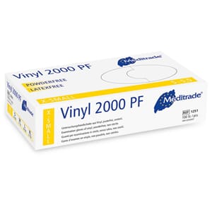 Hanske vinyl 2000 pudderfri 100 stk XS