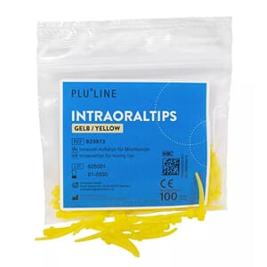 Intraoral spiss PLULINE gul 100 stk