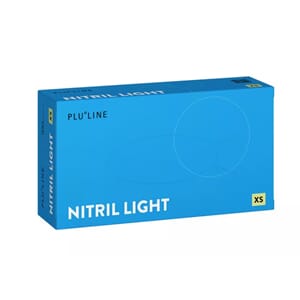 Pluline Nitril Light hanske hvit XS 100 stk