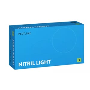 Pluline Nitril Light hanske hvit S 100 stk