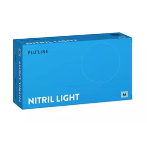 Pluline Nitril Light hanske hvit M 100 stk