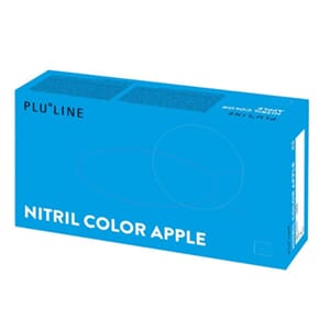 PluLine Nitril Color hanske Apple Grønn 100 stk M