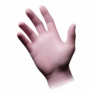 PluLine Nitril Color hanske Rose 100 stk XS
