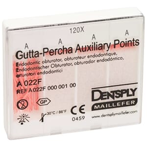 Guttapercha Auxiliary hjelpepoints A, 120 stk.