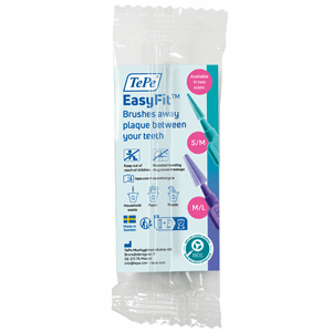 TePe Easy Fit mellomromsbørste 120 x 1stk M/L Lilla