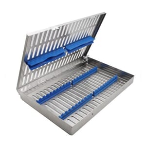 MA Instrumentkassett med lokk 20 instrumenter Blå