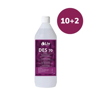 Liv Des70 overflatedesinfeksjon 75% 10+2 flasker