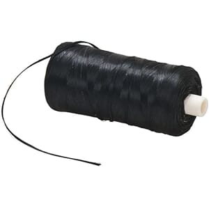 Mirafloss Big tanntråd flat vokset svart mint 200 m