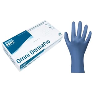 Omni DermaPro Nitril hanske pudderfri Blå S