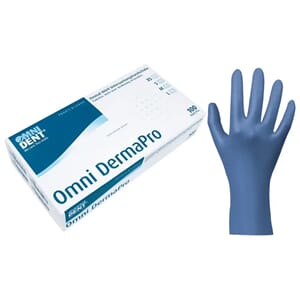 Omni DermaPro Nitril hanske pudderfri Blå L