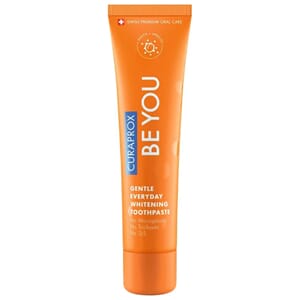 Curaprox [Be You] tannkrem 60 ml Peach+aprikos Orange 12 stk