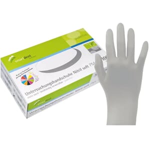 Smart Nitril hanske Soft PF Grå 100 stk M
