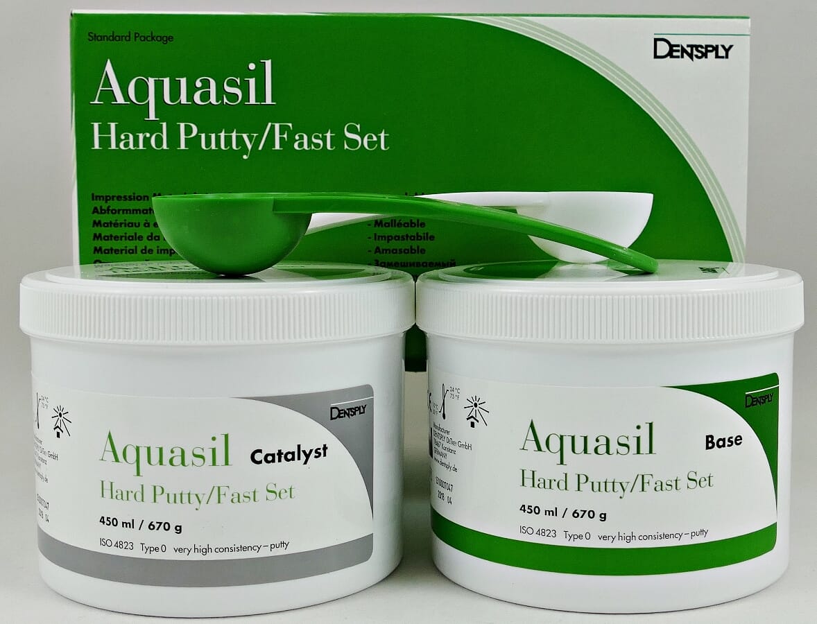 Aquasil Putty Hard Putty, Fast set, 2x450 ml DENTALSPAR AS