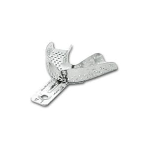Avtrykksskje i aluminium perforert u/kant L4