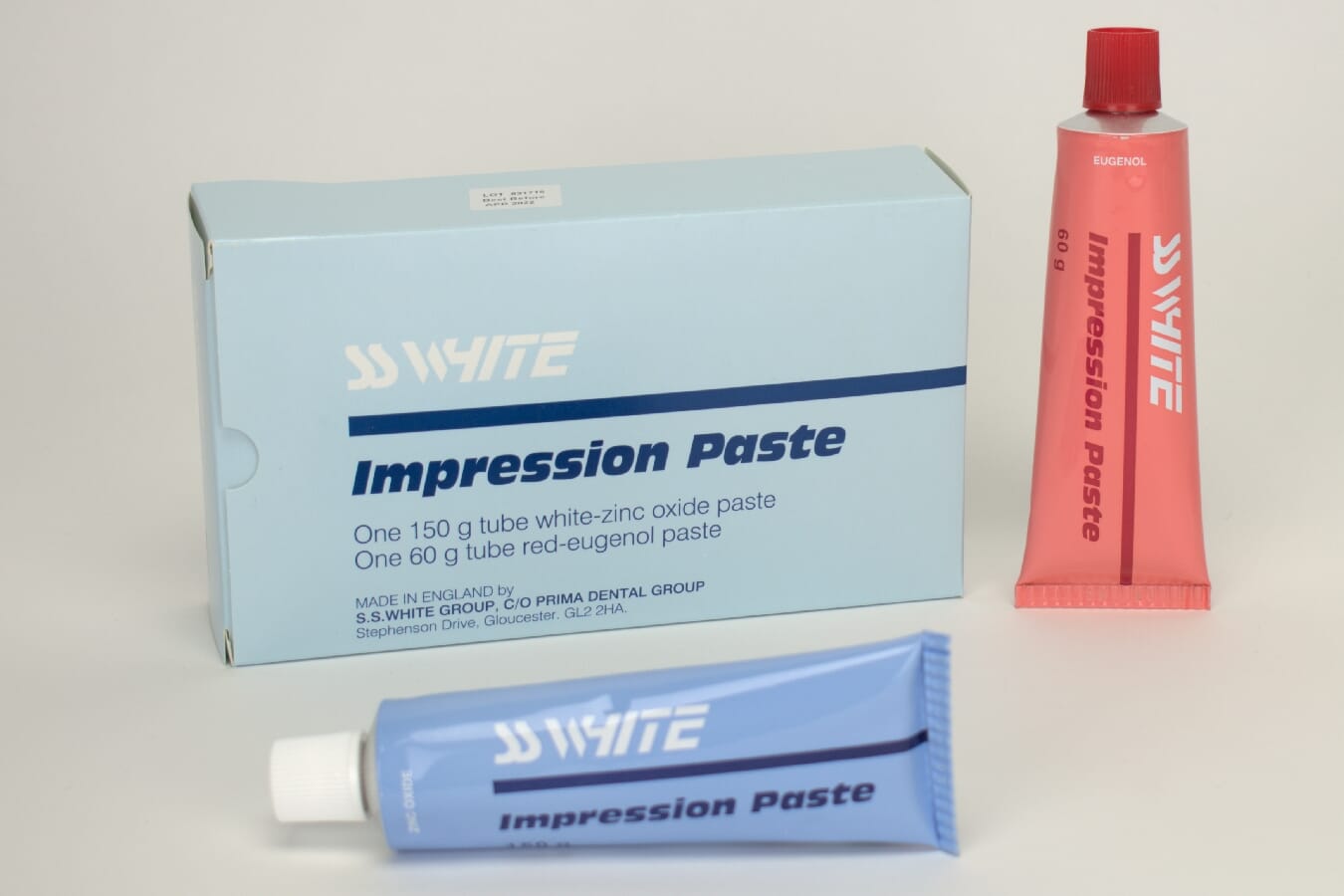 SS White Impression Paste tuber 60 + 150 g DENTALSPAR AS