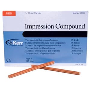 Kerr Impression Compound voksstenger 15 stk Rød