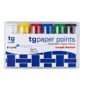 tg Paperpoints 200 stk 45 Hvit