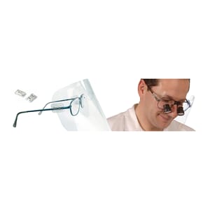 Vista-Tec visir/skjerm L-Clipon til briller/luper 5 stk