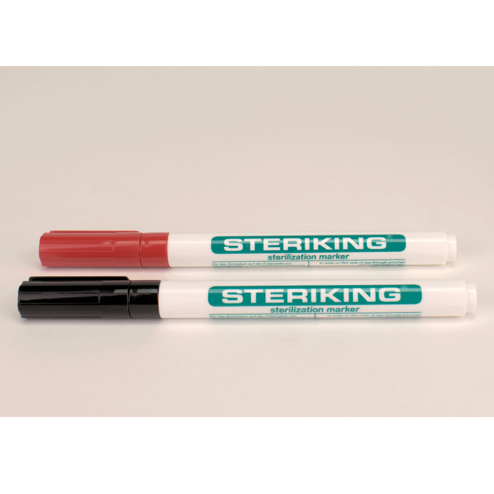 Wipak Medical marker tusj rød og svart 2 stk DENTALSPAR AS