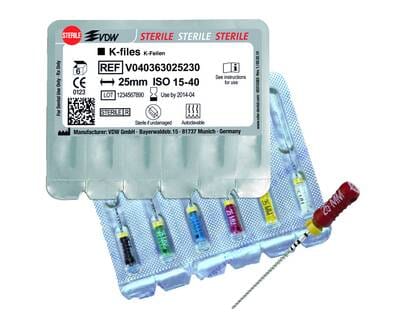 VDW K-Fil steril 25 mm 6 stk 012,5 - DENTALSPAR AS